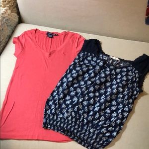LOT of 9 tops -loft, gap, Ralph Lauren